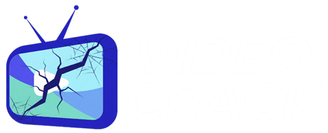 video crack logo with video crack text
